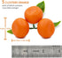 5 Decor(15Pcs) Mini Clusters Artificial Orange Fake Orange Simulation Mini Orange Plastic Fruits for Decoration