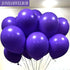 Jonhamwelbor Dark Purple Balloons 12 inch, 100 Pack Deep Royal Purple Latex Balloons for Party Decorations