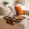 Sofa Table Tray - Bamboo Couch Armrest Table Universal Fit - Sofa