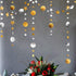 Decor365 Silver Gold Star Garland Decorations for Birthday, Baby Shower, Graduation, Christmas, New Year Eve