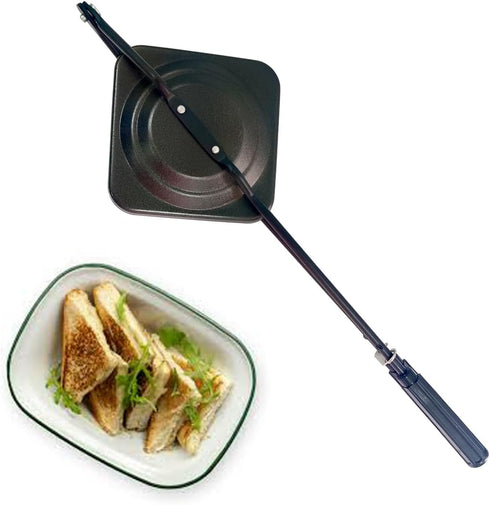 Non-Stick Mini Gas Sandwich Maker, Aluminum Toaster Cookware for Quick Sandwiches
