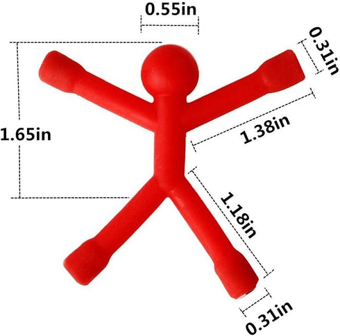 Refrigerator Magnets, Mini Man Fridge Magnets for Kids & Adults, Fun Decoration with 1 Sticky Men Wall Climber