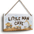 YZEXEZY Construction Boy Room Decor-Little Man Cave Sign 6"x12" Construction Wall Decor Hanging