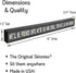My Word! We'll Be Friends Until We're Old Skinny Wooden Sign, Blue With Cream Lettering, 1.5 x 16"