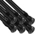 Tension Rods 28 to 48 Inches 6 Pack Adjustable Extension Black Spring Loaded Curtain Rod for Windows