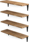 Wallniture Arras Floating Shelves for Wall Storage, Wood Wall Shelves for Kitchen