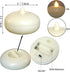 Qidol 4 Pack Waterproof Flameless Floating Candle Battery Operated Flickering Electric Led Light with Timer, Warm White