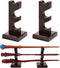 ChampWe Wizard Wand Display Stand, Wooden 3 Tiered Magic Wands Holder for Collection, Brown