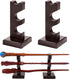 ChampWe Wizard Wand Display Stand, Wooden 3 Tiered Magic Wands Holder for Collection, Brown