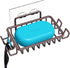 Nieifi Soap Dish Holder with 4 Hooks, Stainless Steel Bronze Adhesive for Shower, Bathroom