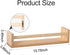 Gneric 15.7 inch Rack(2 Pack) Floating Shelves for Wall, Burlywood Nursery Book Shelves, Kids Bookshelf, Wall Shelves