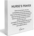 SOFEGY Nurse's Prayer Decor Nursing Graduation Gift Nurse Decorations Home Office Wood Sign