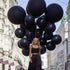 36 Inch Premium Helium Quality Latex Round Black Balloons, Giant Balloons for Event Decorations, 6pcs Black