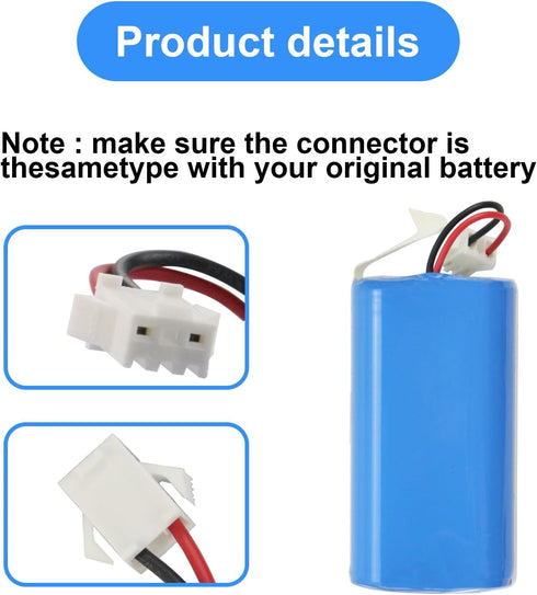 MULS 2600mAh Battery Replacement for Tikom L9000, L8000, G8000 Robot Vacuum Cleaner, Yeedi K600, K650, K680, K700 14.4V