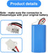 MULS 2600mAh Battery Replacement for Tikom L9000, L8000, G8000 Robot Vacuum Cleaner, Yeedi K600, K650, K680, K700 14.4V