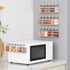 24 4 Pack Magnetic Spice Rack with Jars Magnetic Spice Rack for Refrigerator Spice Jars with Label Magnetic Shelves