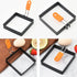 WOWITIS 4 4 Inch Egg,4" Large Pcs Sqaure Egg Ring for Griddle Frying Non-stick Stainless Steel Square Egg Mold,Square