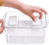 SANNO Vegetable Fruit Storage Containers - Refrigerator Storage Containers with Lids and Vents for Fresh Produce