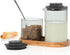 Set AdHoc Milk & Sugar Impact - Cream Pitcher Made from Borosilicate Glass - Sugar Bowl with Silicone Lid - Tabletop