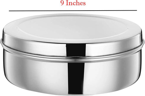 7 2 9 9 Inches Mother's Day Gifts Stainless Steel Spice Container Masala Box Containers and Small Spoon Masala Box