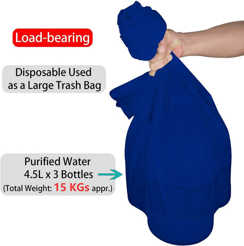 Royal Blue Plastic Tablecloths 2 Pack - Disposable 84 Inch Circle Table Covers for Parties, Weddings, 6 ft Round Use