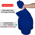 Royal Blue Plastic Tablecloths 2 Pack - Disposable 84 Inch Circle Table Covers for Parties, Weddings, 6 ft Round Use