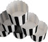 100 Pack Black and White Stripes Muffin Liners - Elegant Baking Cups for Cupcakes, Birthday Parties, Weddings
