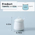 HAOTOP Porcelain Sugar Bowl, Ceramic Salt Bowl with Spoon and Lid, 12 Ounces White