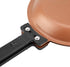 Iron Double Side Egg Frying Pan, Nonstick Skillet for Breakfast Cooking, Suitable for Gas Stove