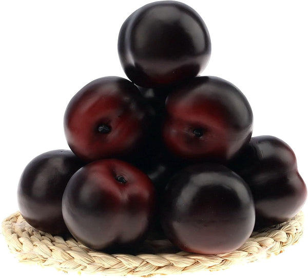 Gresorth 8pcs Artificial Realistic Brin Plum Fake Fruit Home Party Decoration Photography