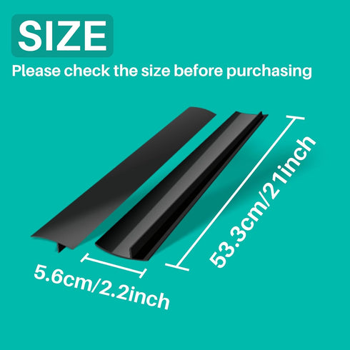 Kitchen Stove Counter Gap Cover, Silicone Gap Filler for 21 Inches Black Stove and Counter