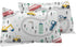 Sets 3D Set Decor(3pc) Yasida Car Sheet for Kids Cute Cartoon Truck Bed Full Size Fitted Sheets Boys Plants Print