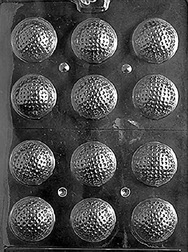 Grandmama's Goodies S051 Golf Balls 3D Chocolate Candy Soap Mold with Molding Instructions
