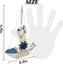 4PCS Sailboat Set, 4.4 6.8 Inch TIHOOD Mini Model Decoration Wooden Miniature Sailing Boat Home Decor Beach Nautical