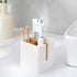 rejomiik Toothbrush Holders for Bathroom Countertop, 3 Slots Electric Toothbrush and Toothpaste Storage Organizer