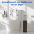 Set304 Toilet Brush and Holder Stainless Steel Heavy Duty Toilet Bowl BrushRemovable Inner Bowl and Splash