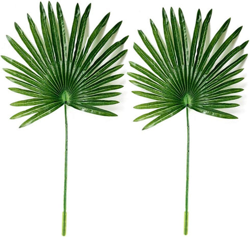 2Pack Artificial Flower Faux Leaves, 27.9" Tall Tropical Plant Faux Leaves for Greenery Wedding Party Floral