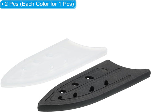 PATIKIL Knife Sheaths for 3" Ceramic Knife, 2 Pcs Knife Edge Guard Covers, Black & Transparent
