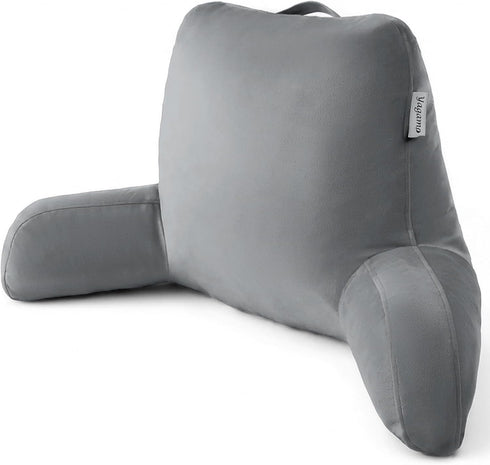 Yagamo Reading Pillow with Adjustable Memory Foam,Adult Backrest with Arms, Back Pillow for