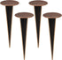 4 Pack Permanent Property Line Markers, 7x3 Inch Brass Boundary Markers for