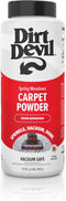 Dirt Devil 32 oz Carpet Powder, Room Refresher and Odor Eliminator, Spring Meadows Scent, Vacuum Cleaner Safe
