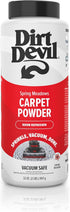 Dirt Devil 32 oz Carpet Powder, Room Refresher and Odor Eliminator, Spring Meadows Scent, Vacuum Cleaner Safe