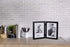 Malden International Designs Black Concept Wood Picture Frame, Double Vertical, 2-5x7, Black