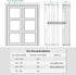 PONY DANCE Gray Door Curtain - 54 inch Wide by 72 inch Long Thermal Insulated Blackout Privacy Panel with Tieback,