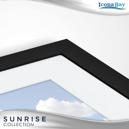 Icona Bay - 4x6 Picture Frames - Black, 5 Pack - Painted Solid One-Piece Wood Composite, Modern Farmhouse