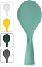 FireKylin Rice Paddle, Silicone Standing Rice Spatula, Non Stick Rice Spoon for Rice Cooker (Aqua)