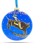 I Love Houston, Texas Glass Ball Christmas Ornament - 4 Inches