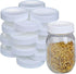 2 Dozen Regular Mouth Mason Jar Lids - Plastic Storage Caps for Canning Jars, Standard, Dia 70mm, White