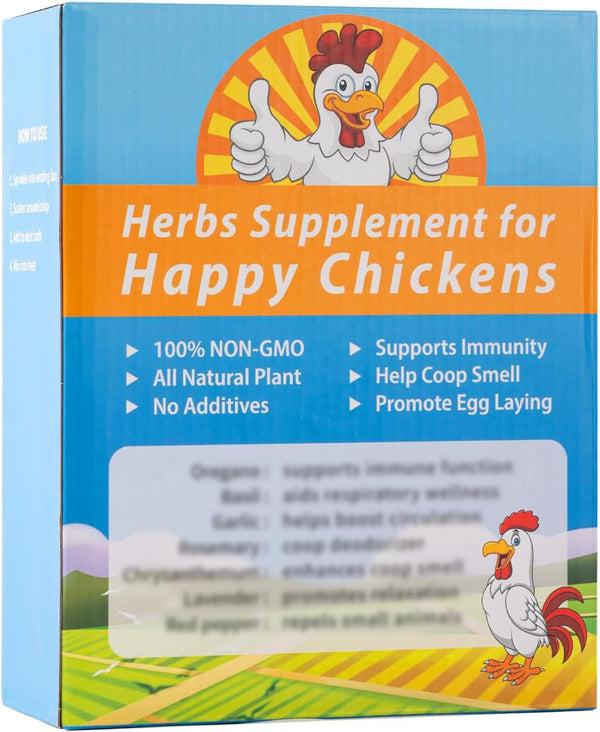 Vivaretio Chicken Nesting Herbs and Flowers Chili Mix Supplement Coop Boxes Pads Roost
