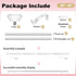 Heavy Duty Curtain Rods for Windows: 1 Inch Adjustable White Curtain Rods for 28 to 48 Inch Windows